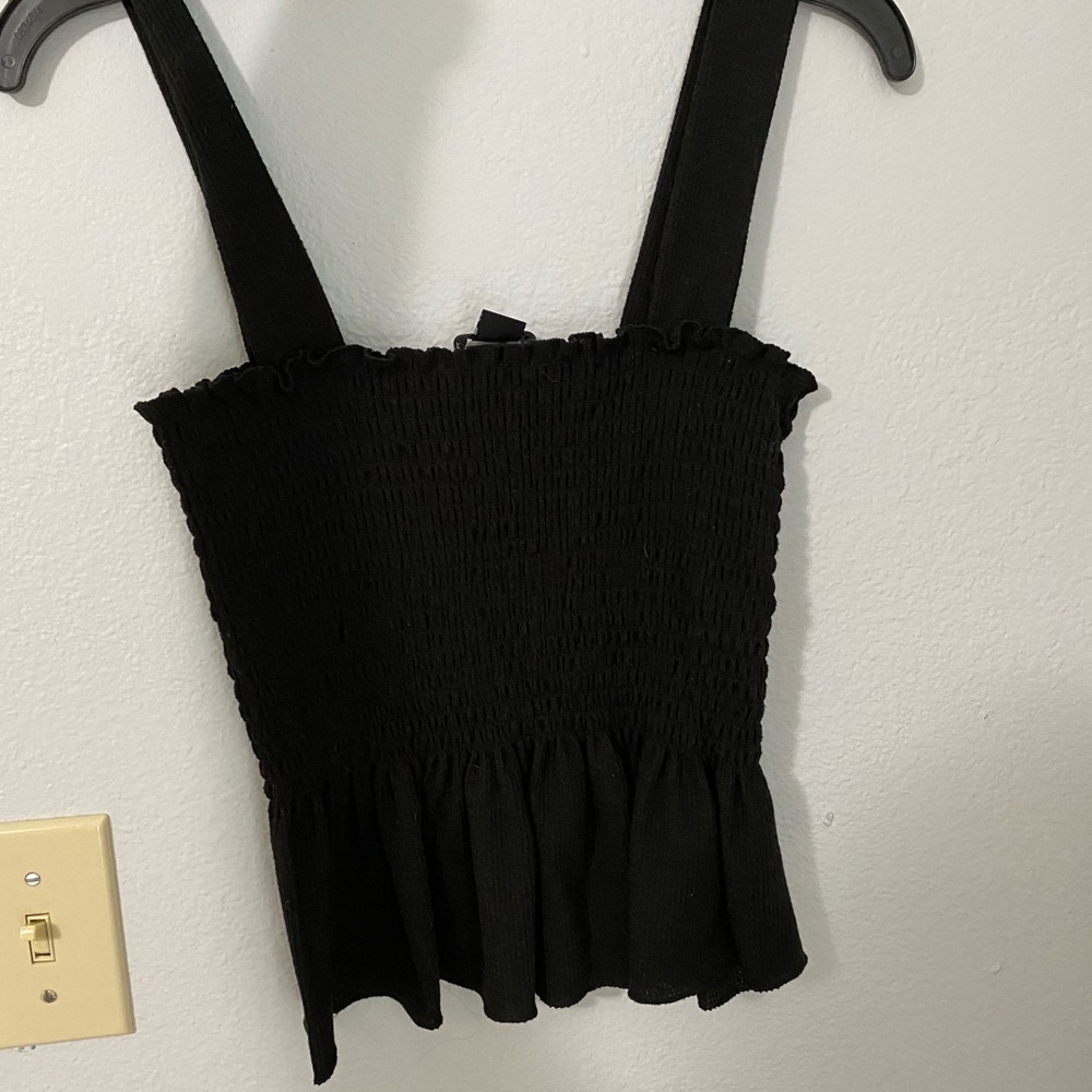 flowy black tank